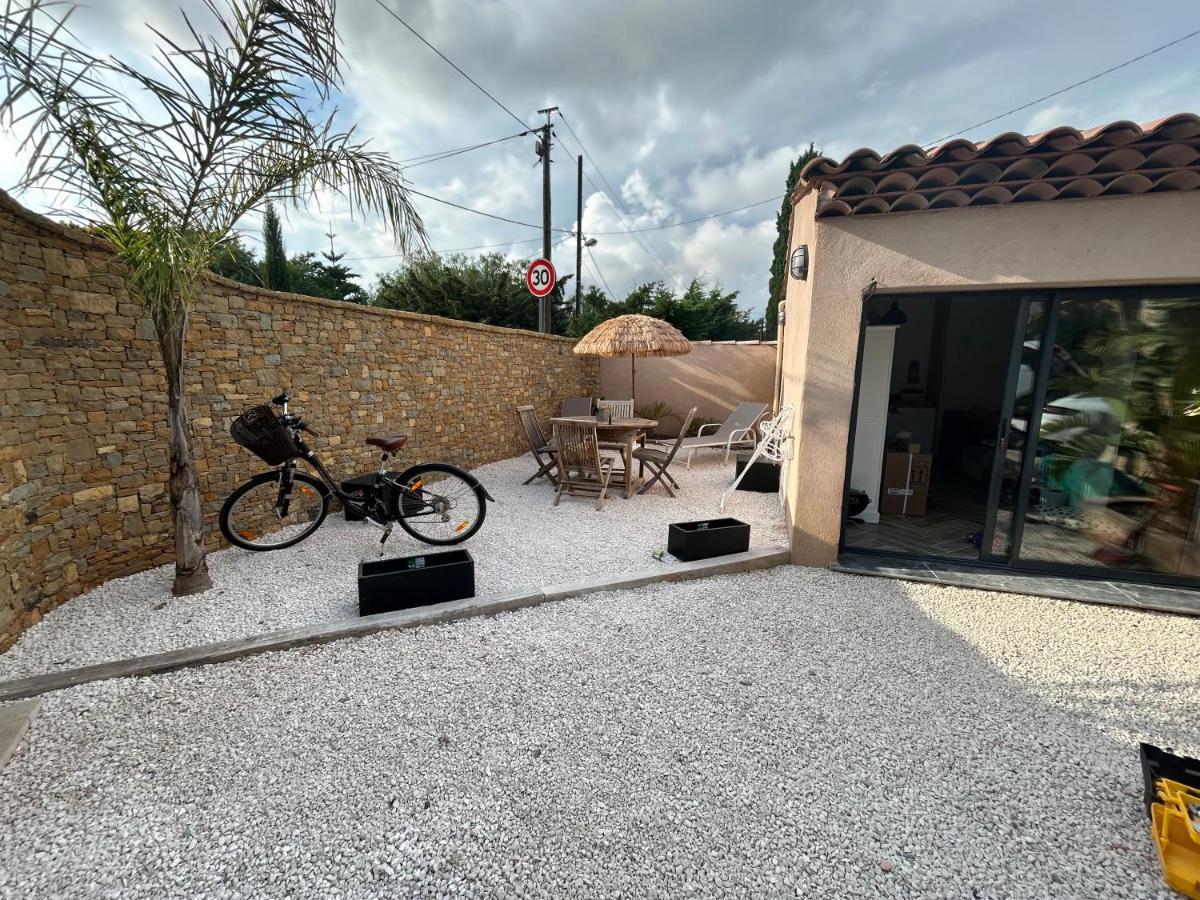 Charmant Studio Dans Villa - Jardin Privatif . La Seyne-sur-Mer Esterno foto